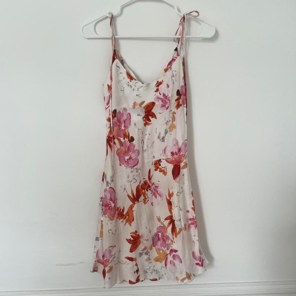 Zara Floral Safia Silk Slip Dress - Picture 2 of 4